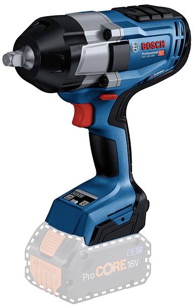 Bosch Professional GDS 18V-1000 06019J8300 Mutterdragare batteri 1000 Nm 18 V Antal batterier som ing&aring;r 0 Li-Ion exkl. batteri/laddare
