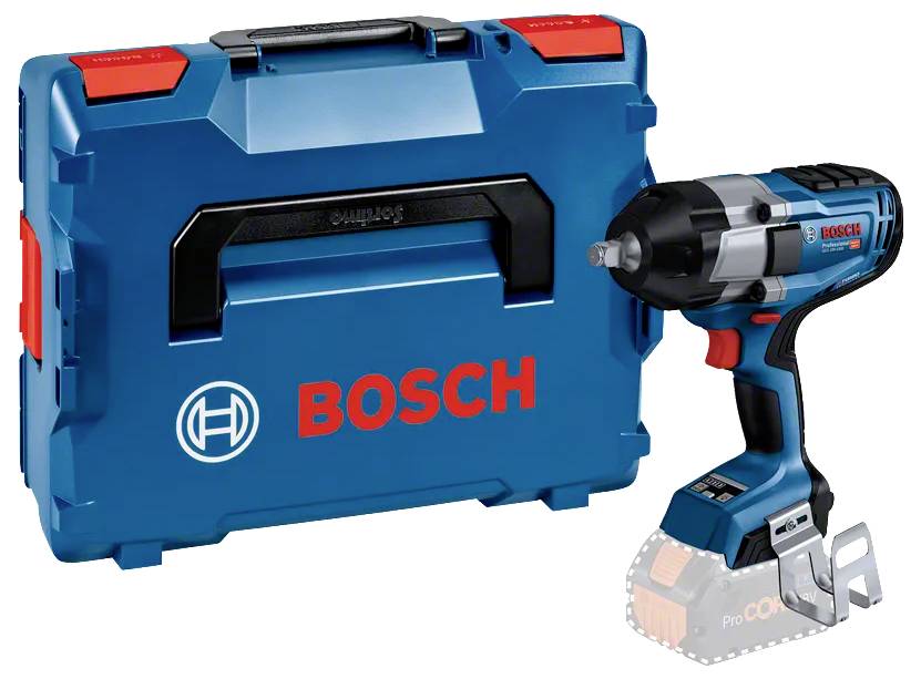 Bosch-ov bezvučni bušač sa četiri zamjenjiva nastavka za bušenje i vođenje prikazana na bijeloj podlozi.
