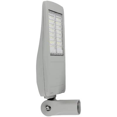 Moderna, vitka LED-cestovna rasvjeta izrađena od sive boje, pravokutnog oblika glave lampe s nekoliko svijetlećih LED dioda.