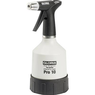 Crna i bijela Gloria bočica za raspršivanje s natpisom 'Profiline Pro 10'. Pogodan za precizno raspršivanje tekućina.