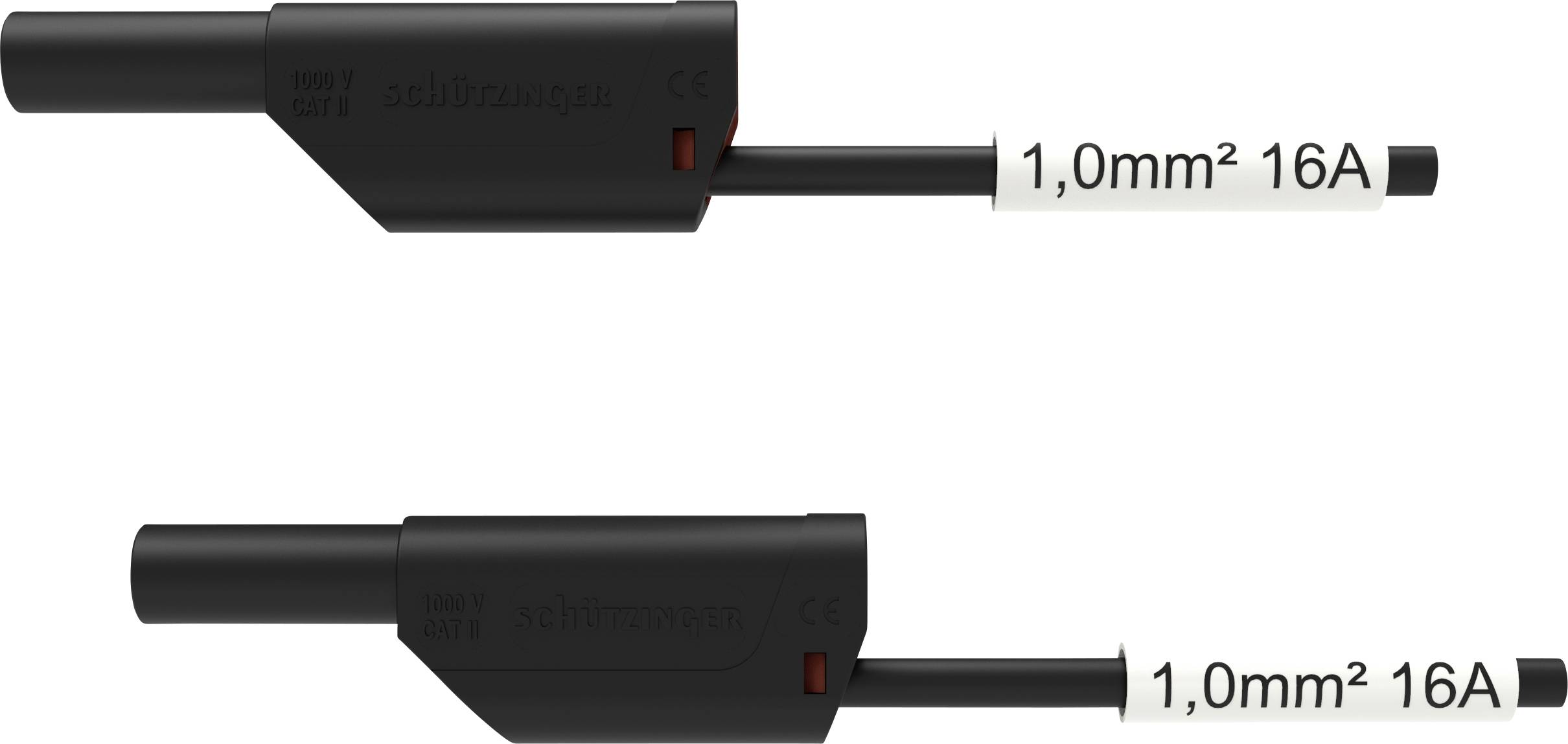 Schützinger VSFK 8500 / SIL1 / 100 / SW Veiligheidsmeetsnoer 4mm-stekker 4mm-stekker 100.00 cm Zwart 1 stuk(s)
