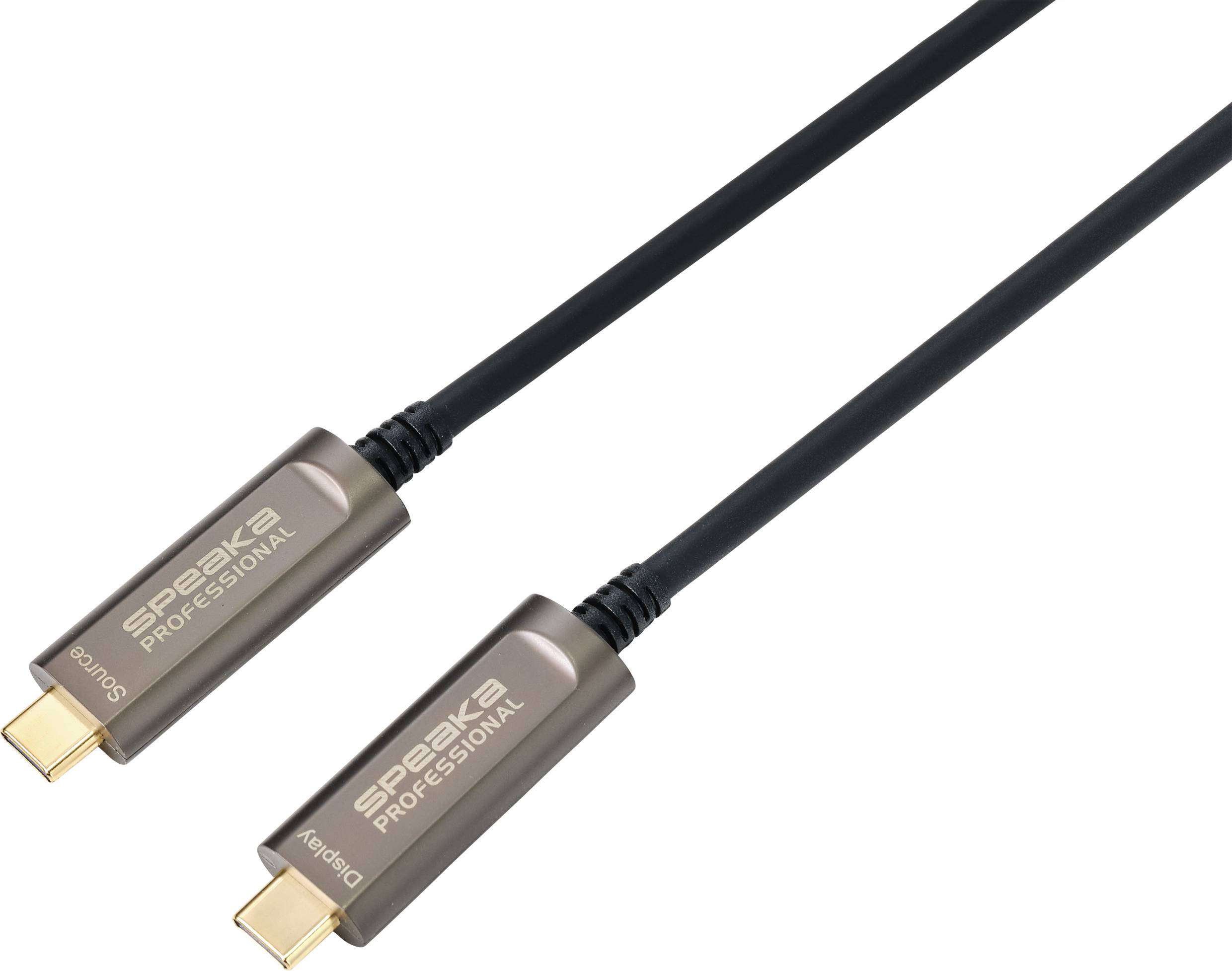 HDMI kabel s oznakama utikača za 'Izvor' i 'Prikaz', namijenjen povezivanju audio-/video uređaja.
