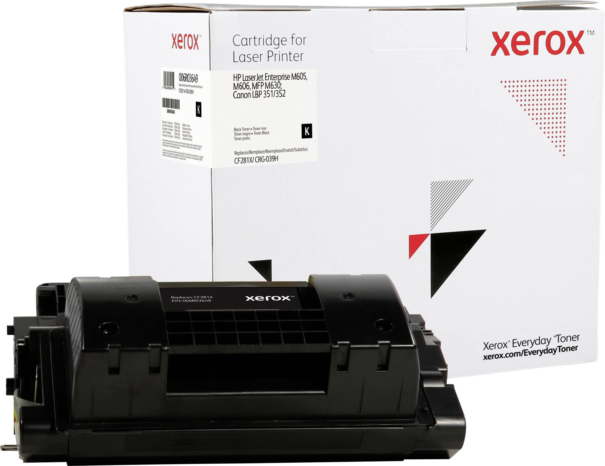 Xerox Toner vervangt Canon, HP, Troy 81X, CF281X, CRG-039H Compatibel Zwart 25000 bladzijden Everyday™ Toner 006R03649