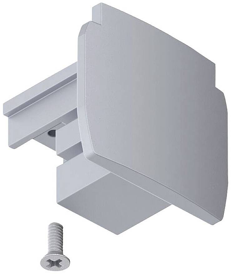 Paulmann 91382 ProRail3 Endcap 230V-kabelsysteemcomponenten Eindstuk ProRail3 Zilver