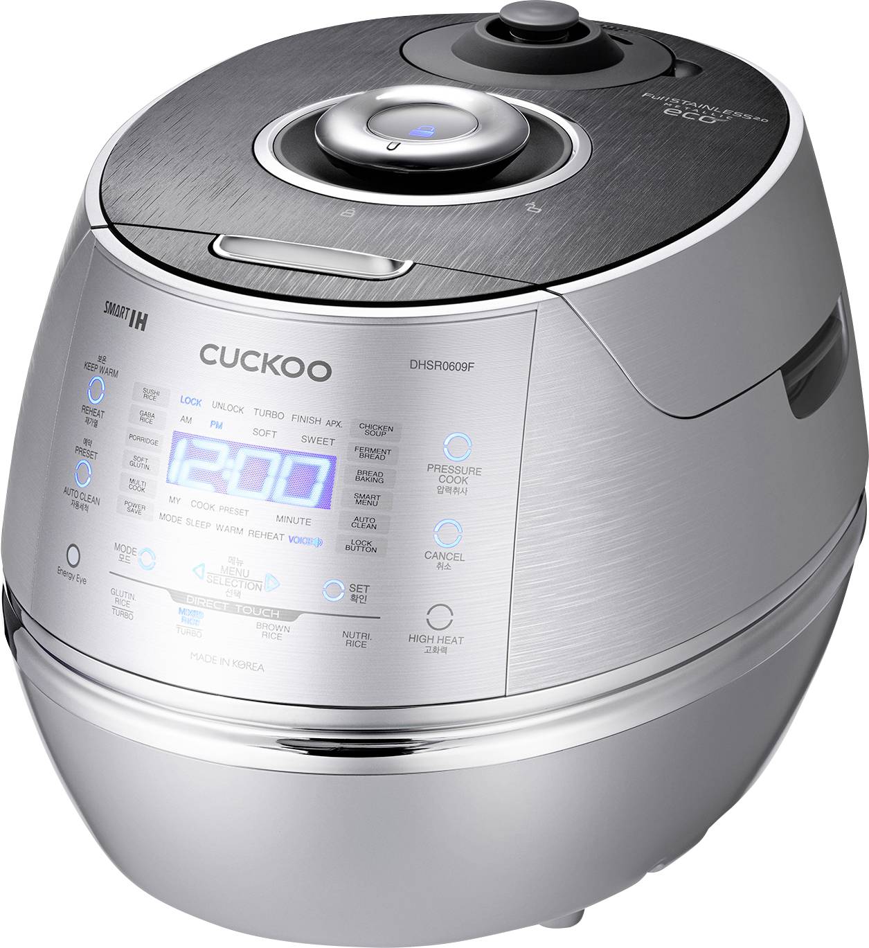 Cuckoo CRP-DHSR0609F Rijstkoker Zilver Met display