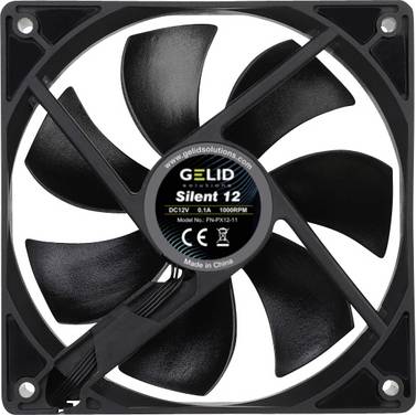Gelid FN-PX12-11 ventilator za PC kućište crna (Š x V x D) 120 x 120 x 25 mm