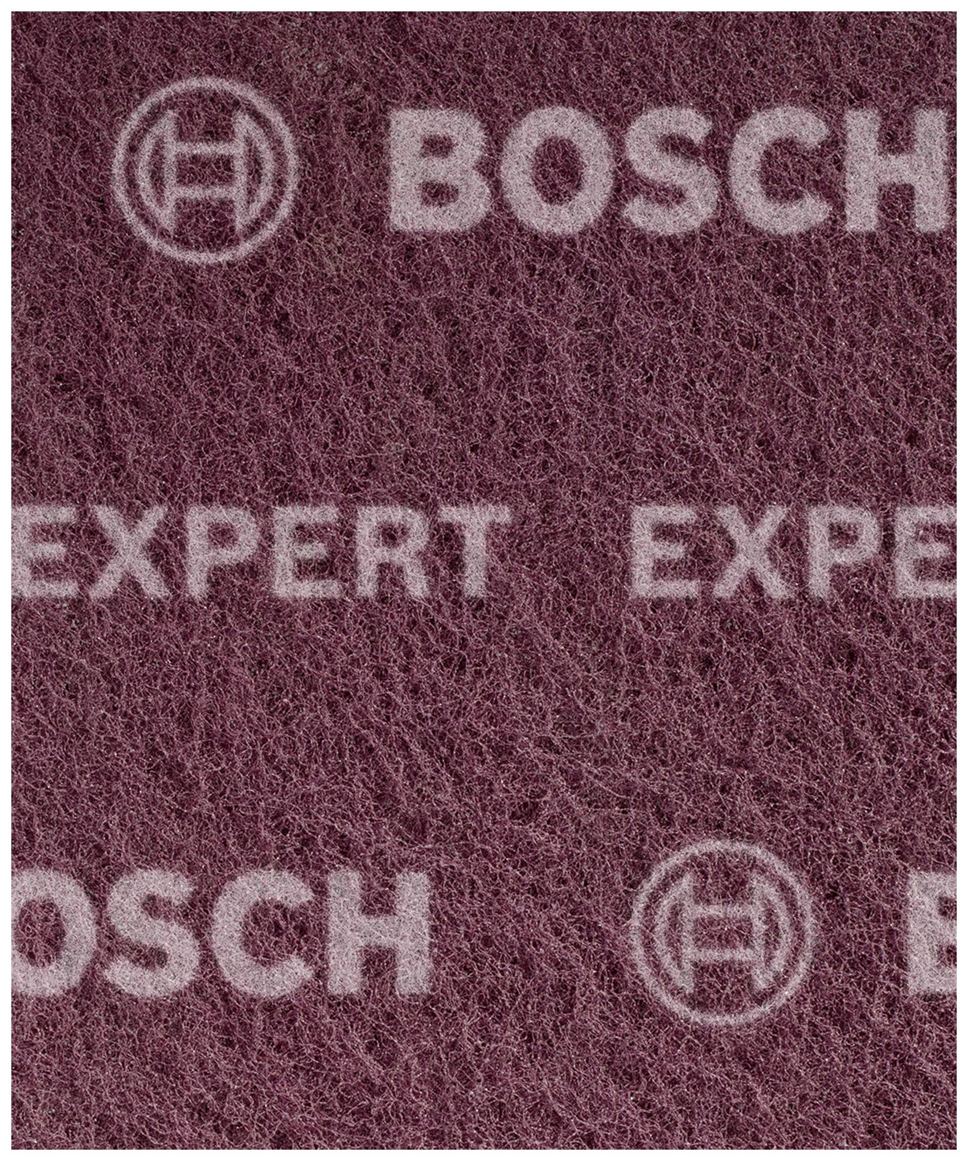 "Bosch Expert" u bijelom tekstu na crvenom materijalu sličnom brušenju, s Bosch logotipom.