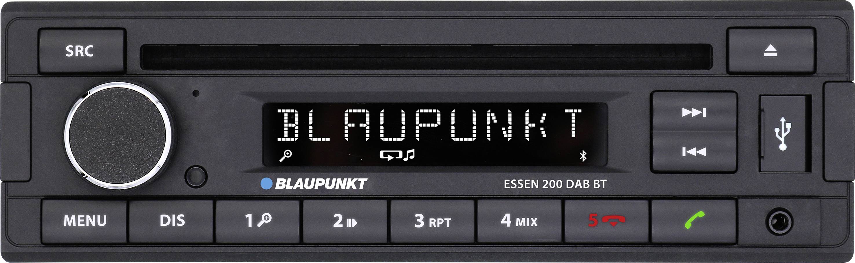 Blaupunkt Essen 200 Dab BT autoradio 1 DIN Dab+ Bluetooth CD kit Mains Libres USB entrée auxiliaire - vue 2