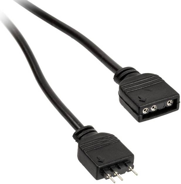 Crni Molex par konektora; četveropolarni, jedna utičnica, jedan utikač. Često se koristi u PC hardveru.