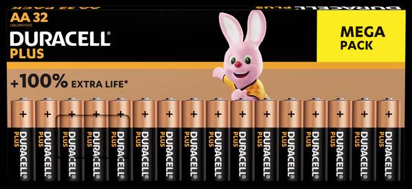 Duracell Plus-AA BP32 mignon (AA) baterija alkalno-manganov  1.5 V 32 St.
