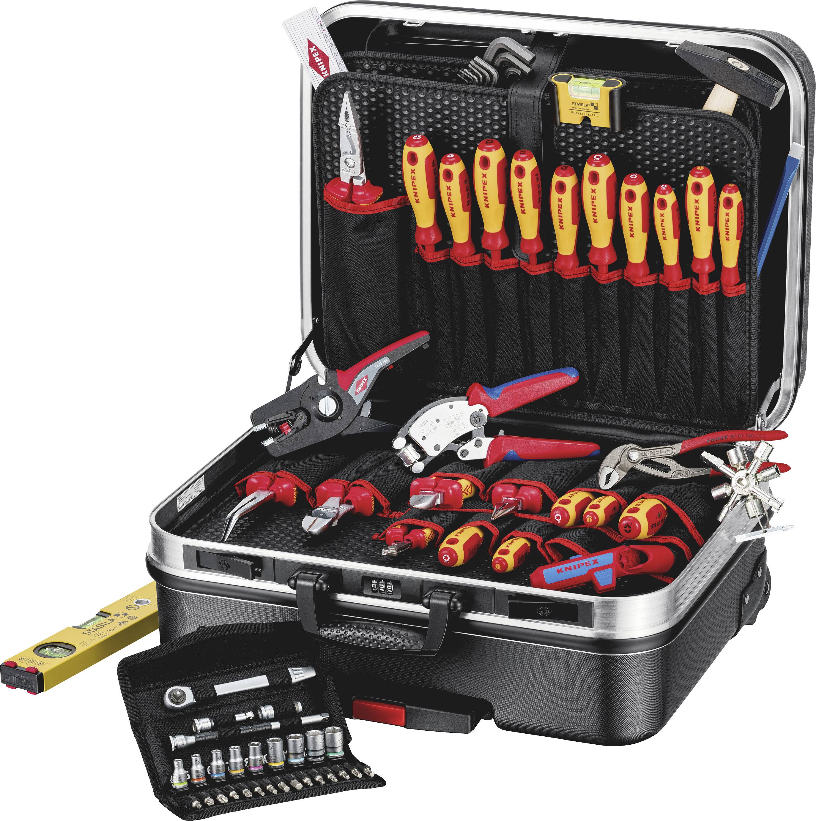 Knipex 00 21 06 Elektriker, Hantverkare Verktygsv&auml;ska med utrustning (B x H x D) 430 x 280 x 515 mm