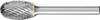 PFERD TOOLS 21000126 glodalo za metal kapi dužina 60 mm Dimenzija proizvoda, Ø 12 mm Radna duljina 20 mm Promjer osovine 6 mm