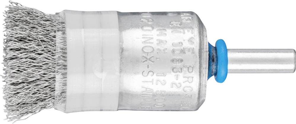 PFERD - Penseelborstel op stift en met ring, ongetordeerd met RVS draad - PBUR 2022/6 INOX 0,20