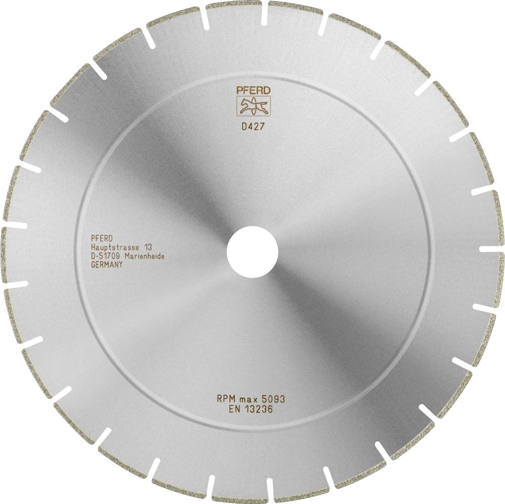PFERD TOOLS 68430037 D1A1RSS 300-2,5-30,0 D 427 GAS2 Diamanten doorslijpschijf Diameter 300 mm Boordiameter 30 mm Duroplast, Technisch keramiek 1...