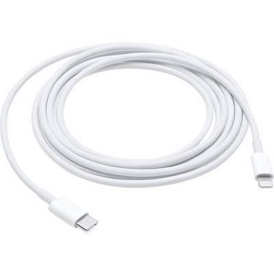 Bijeli USB-C na Lightning kabel, smotani.