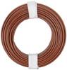 Donau Elektronik 125-018 pletenica 1 x 0.25 mm² smeđa boja 10 m