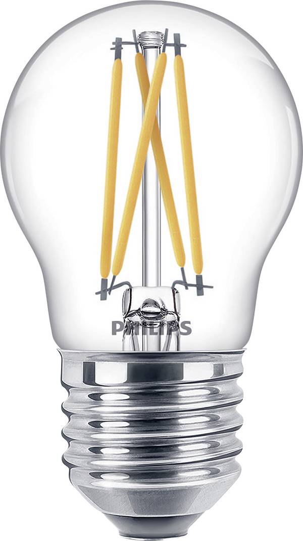 Philips LED 871951432441100 LED Energetska učinkovitost 2021 D (A - G) E27 oblik kapi 3.4 W = 40 W toplo bijela (Ø x V) 45 mm x 78 mm prigušivanje osvjetljenja (dim to warm) 1 St.
