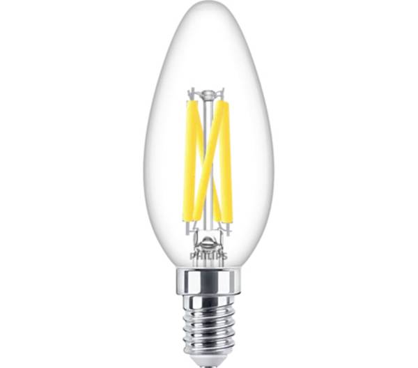 Philips LED 871951432455800 LED Energetska učinkovitost 2021 D (A - G) E14 oblik svijeće 5.9 W = 60 W toplo bijela (Ø x V) 35 mm x 97 mm prigušivanje osvjetljenja (dim to warm) 1 St.