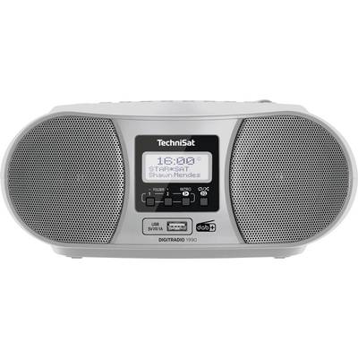 Srebrni prijenosni radio s dva zvučnika i zaslonom koji prikazuje '16:00' i 'STARSAT'. Ima tipke i USB priključak.