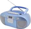 soundmaster SCD7800BL radio s kasetofonom DAB+ (1012), UKW (1014) AUX, CD, kaseta, USB funkcija alarma plava boja