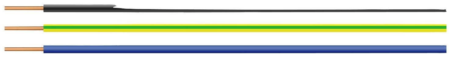 HELU 28778-100 Enkele ader H05V-U 1 G 1 mm² Groen-geel 100 m