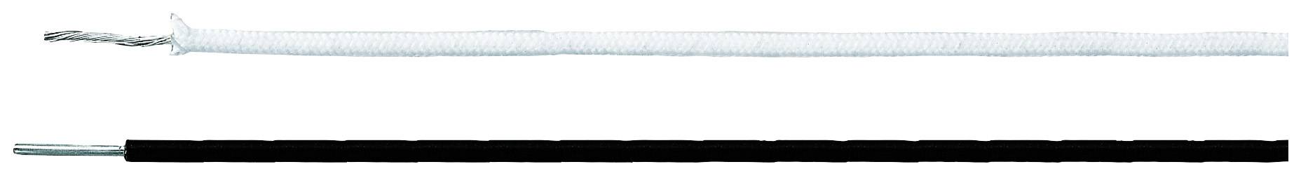 HELU 46305-100 Hogetemperatuurdraad SiD 1 x 0.50 mm² Wit 100 m