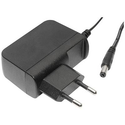 Crni mrežni adapter s dva okrugla EU utikača, povezan kabelom koji se može uključiti u uređaj.