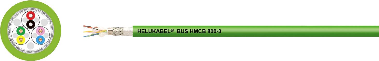 HELU TOPGEBER 511 kabel za sinkroni davač 4 x 0.22 mm² + 2 x 0.34 mm² zelena 803672 500 m