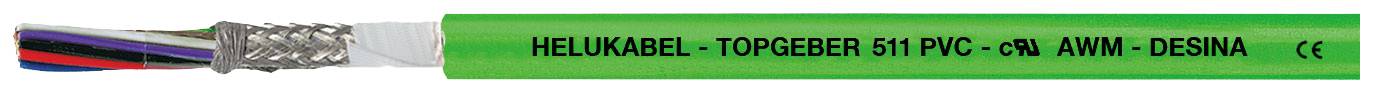 HELU TOPGEBER 511 Encoderkabel 6 x 0.14 mm² + 4 x 0.14 mm² Groen 707389 50 m