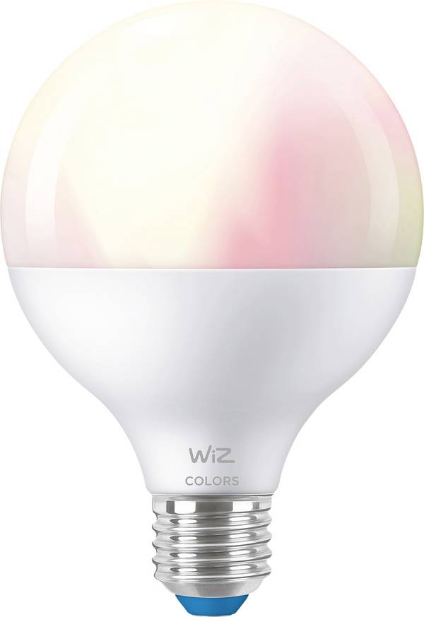 WiZ 08720169072275 LED Energetska učinkovitost 2021 F (A - G) E27 okrugla  11 W = 75 W toplo bijela do hladno bijela (Ø x V) 95 mm x 139 mm kontrolirana putem aplikacije 1 St.
