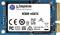 Kingston mSATA SSD KC600 s etiketom i certifikacijskim simbolima.