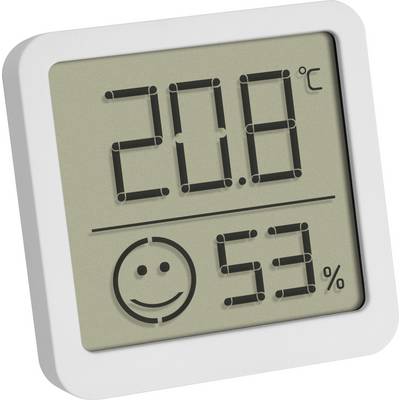 Digitalni termometar pokazuje 20,8 stupnjeva Celzijusa i 53% vlažnosti zraka uz simbol smiješka.