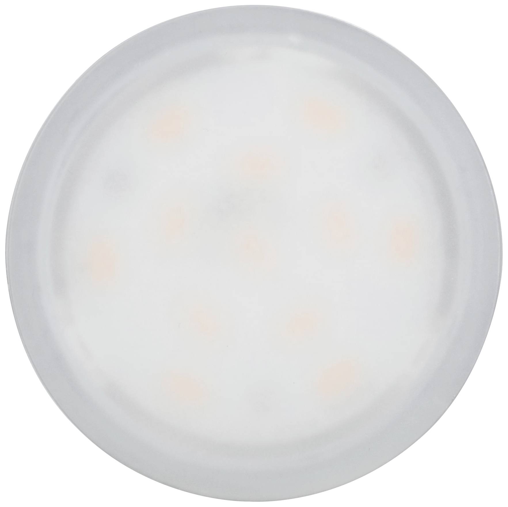 Okrugao, nejasan izvor svjetlosti sa slabim, točkastim svjetlosnim područjima koja su ravnomjerno raspoređena.
