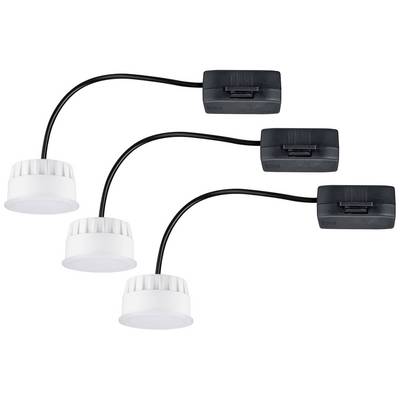 Tri fleksibilne LED lampe s bijelom glavom i crnim kabelom, pogodne za montažu na zid. Modernog dizajna, višenamjenski upotrebljive.