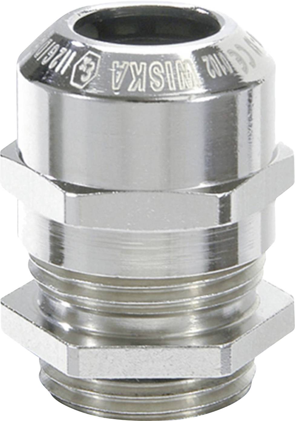 Wiska 10104386 Wartel Slagvast, Met trekontlasting, Met dichting M75 Messing (vernikkeld) Natuur 1 stuk(s)