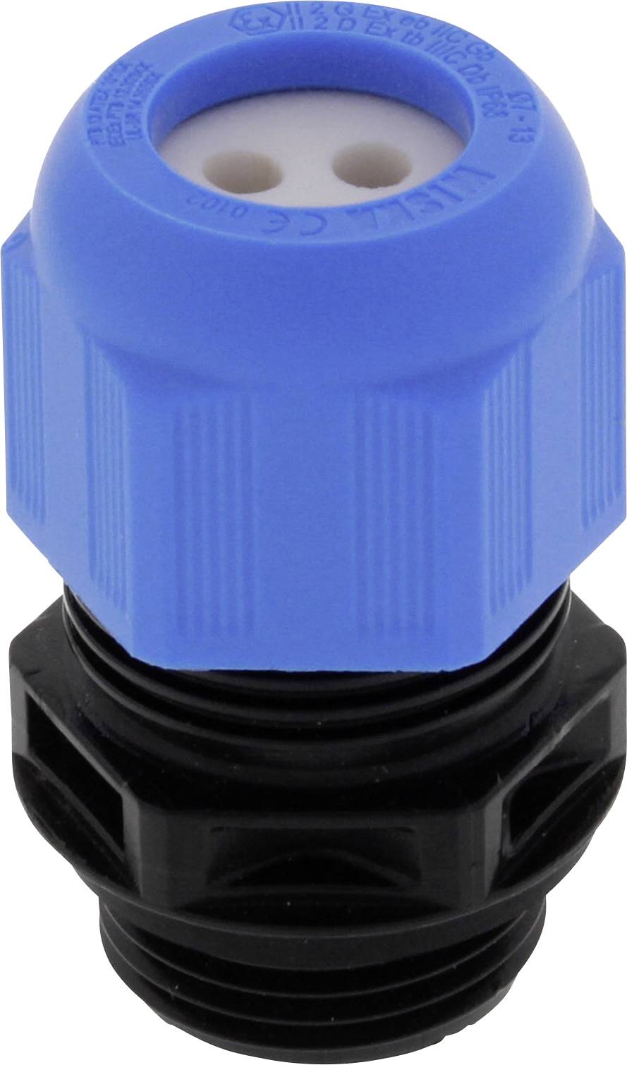 Wiska 10110268 Wartel Slagvast, Met trekontlasting, Met dichting M32 Polyamide Zwart (RAL 9005) 25 stuk(s)