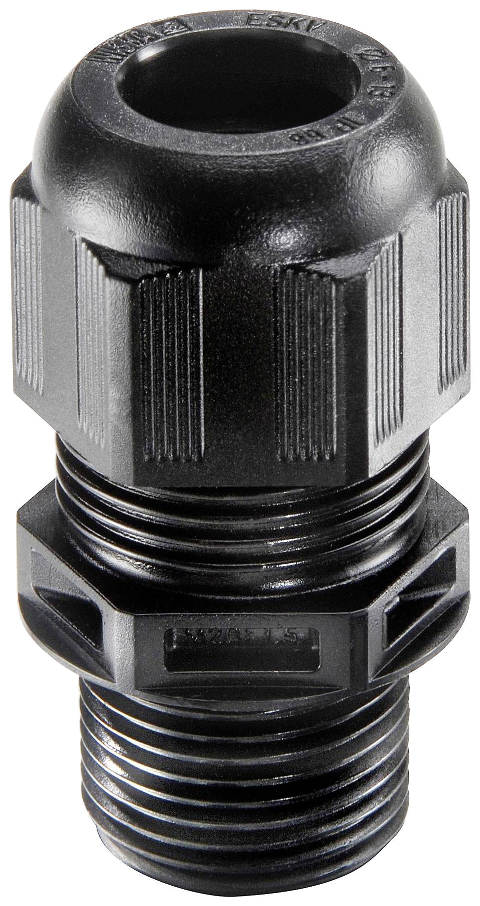 Wiska 10110958 Wartel Slagvast, Met trekontlasting, Met dichting M32 Polyamide Zwart (RAL 9005) 25 stuk(s)