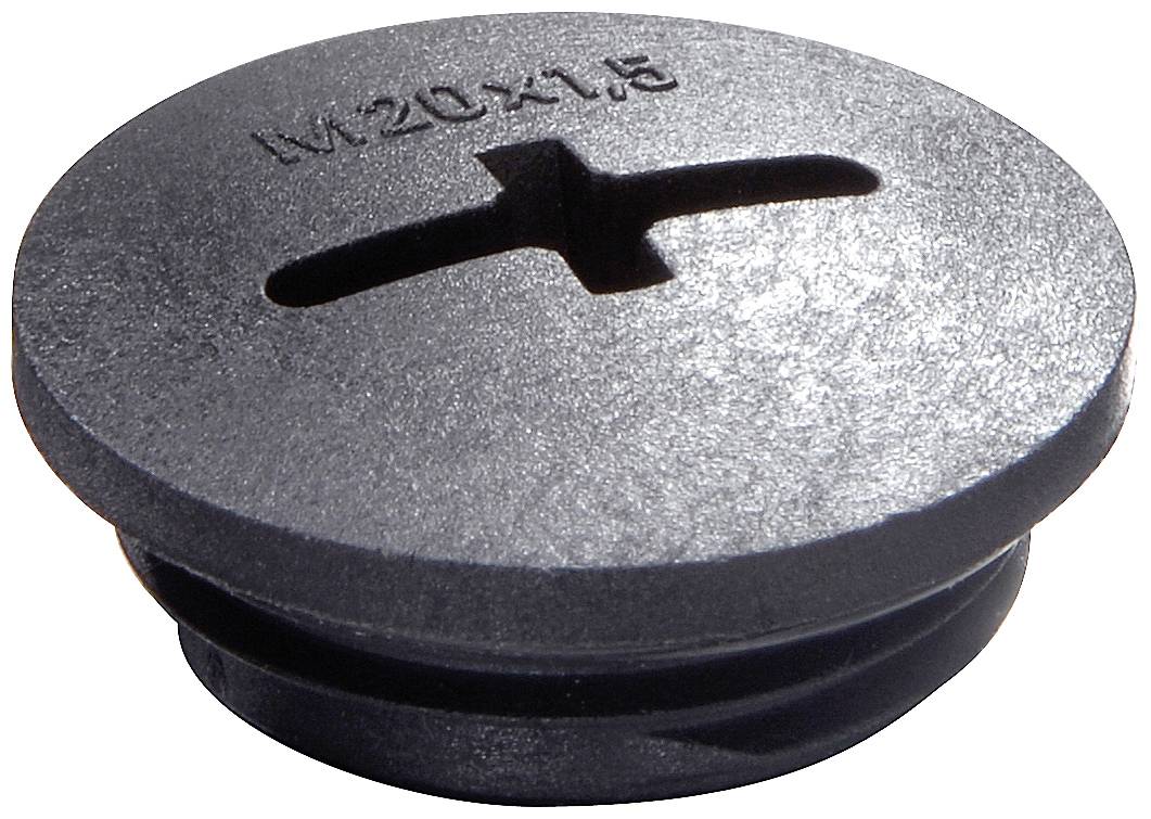 Wiska 10062499 EVS 16 Blindstop Slagvast M16 M16 Kunststof Zwart (RAL 9005) 100 stuk(s)