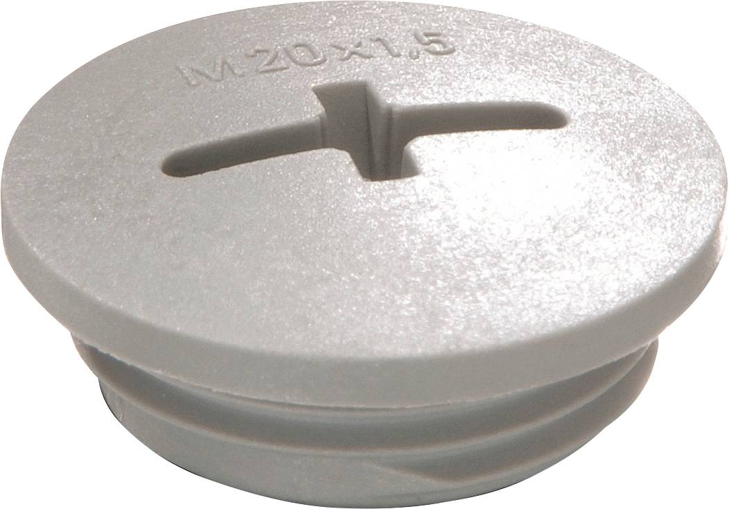 Wiska 10064661 EVS 25 Blindstop Slagvast M25 M25 Kunststof Grijs (RAL 7001) 100 stuk(s)