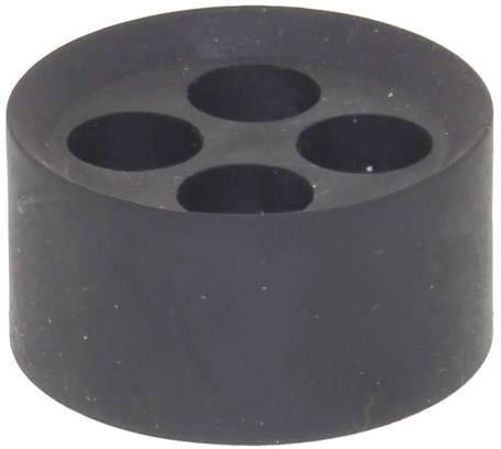 Wiska 10104145 MFD 40/04/110 Meervoudig dicht-inzetstuk Slagvast, Met trekontlasting M40 Kunststof Zwart (RAL 9005) 25 stuk(s)