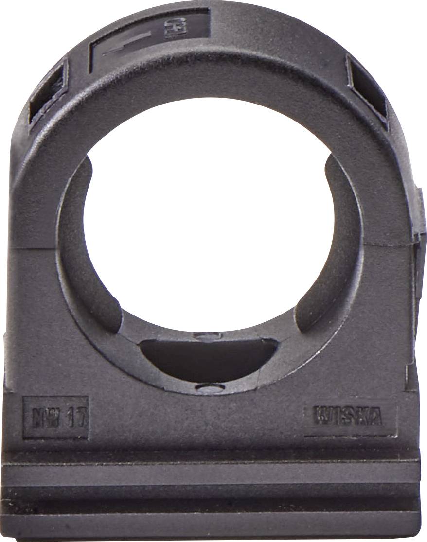 Wiska 10106940 BCC-10-BK Slanghouder Zwart 50 stuk(s)