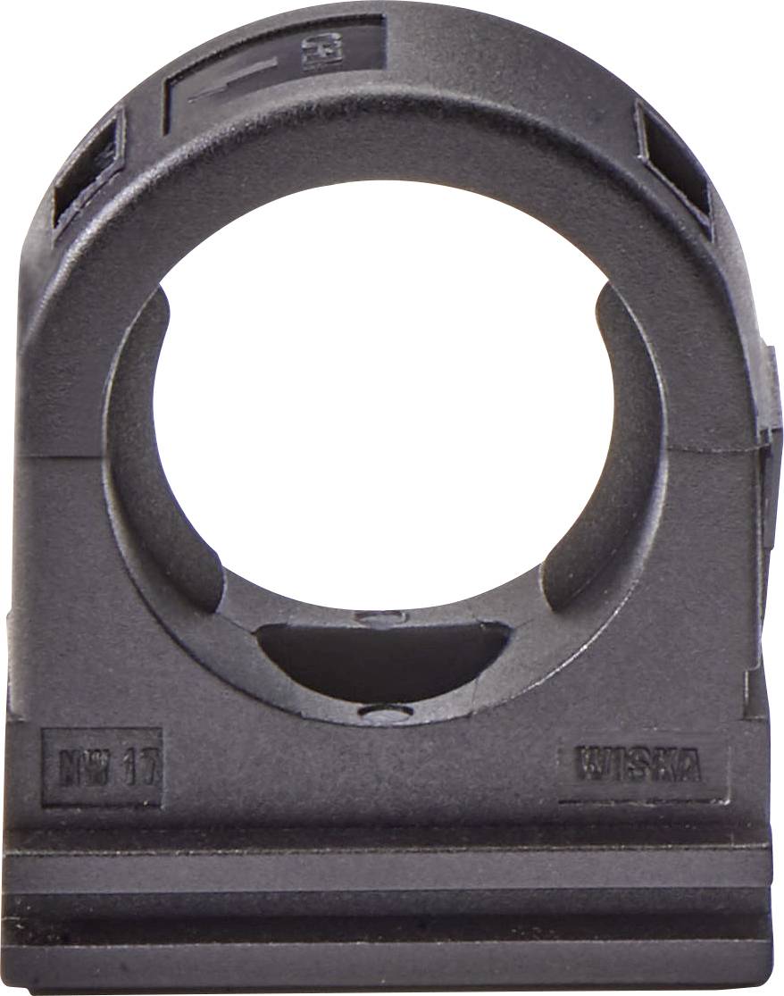Wiska 10106946 BCC-36-BK Slanghouder Zwart 10 stuk(s)