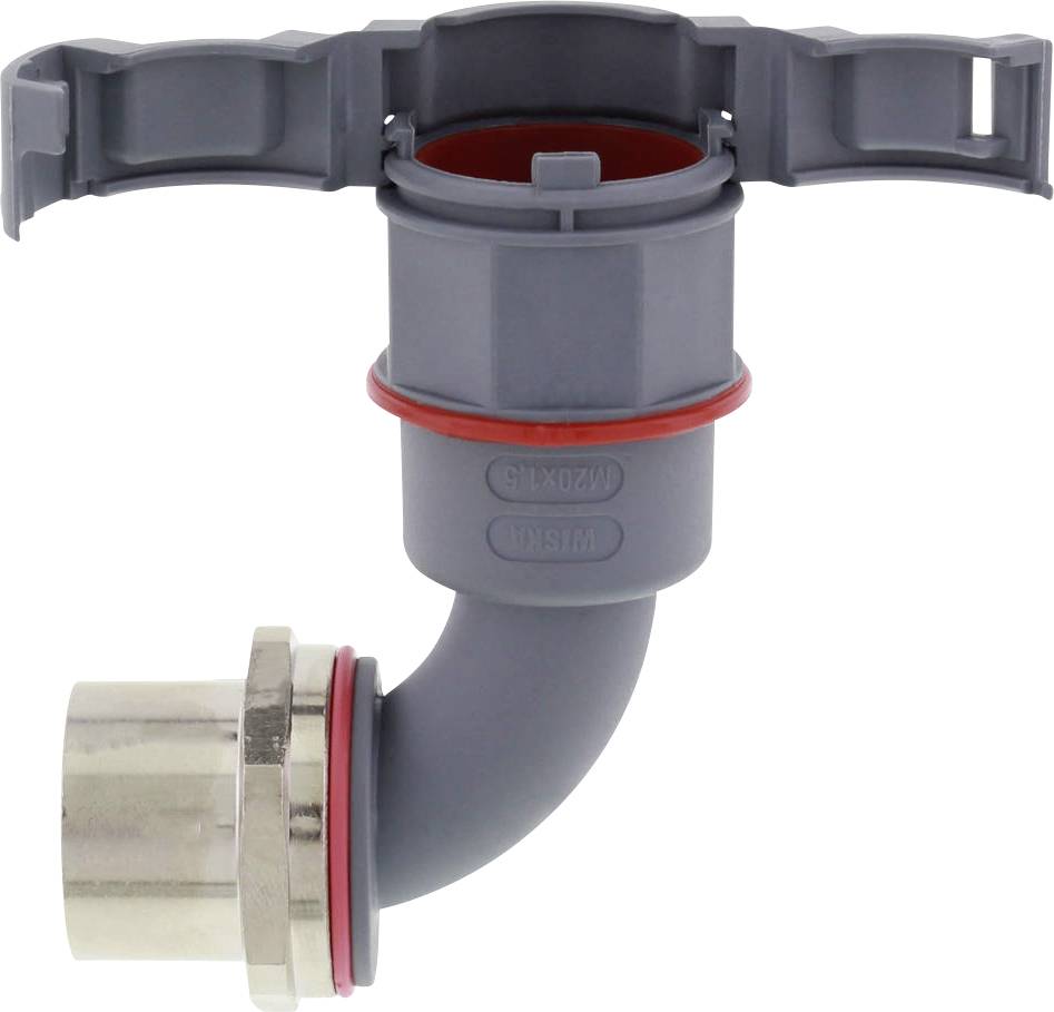 Wiska 10107355 EMBF90I-12-16-BG Schroefbevestiging Grijs 12 mm 90° 50 stuk(s)