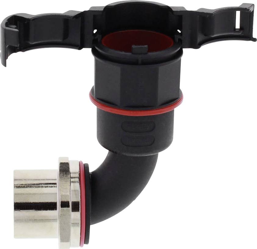 Wiska 10107366 EMBF90I-17-20-BK Schroefbevestiging Zwart 90° 50 stuk(s)