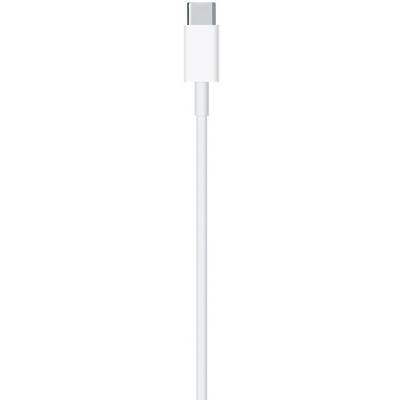 Bijeli USB-C kabel, prikazan uglavnom kroz utikač i dio kabela.