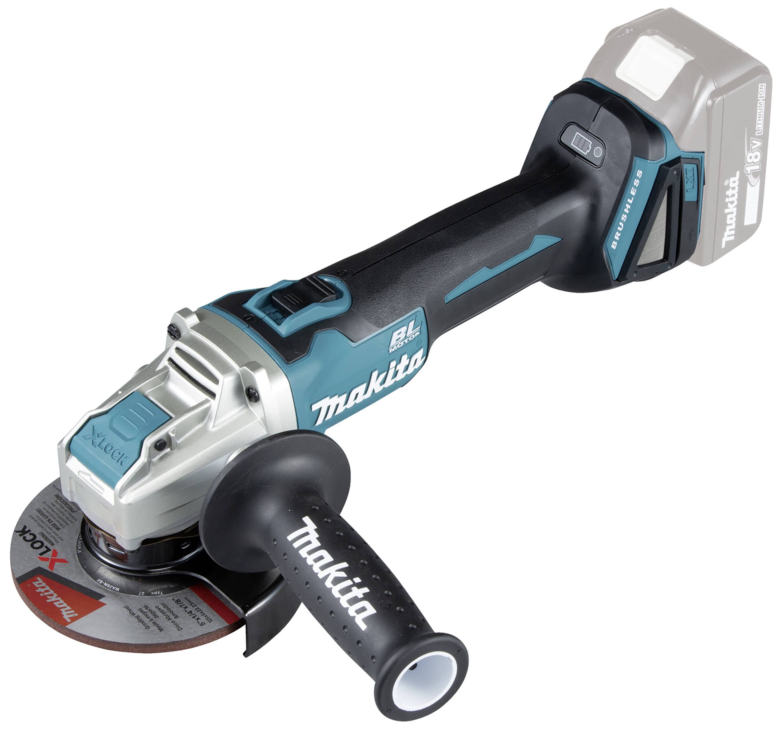 Makita DGA521ZX1 DGA521ZX1 Vinkelslip batteridriven 125 mm borstfri 18 V