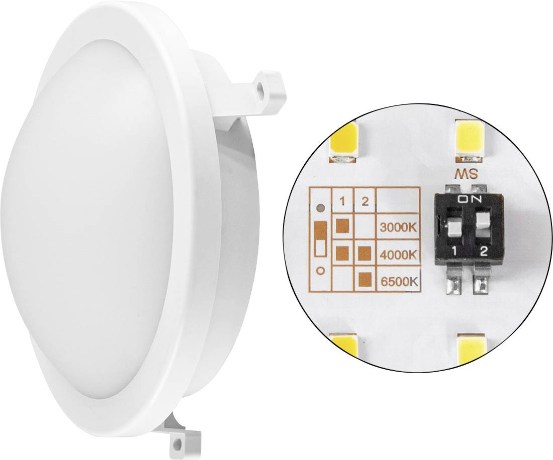 EVN LAR120125 LAR120125 LED-plafondlamp LED LED vast ingebouwd 12 W Wit