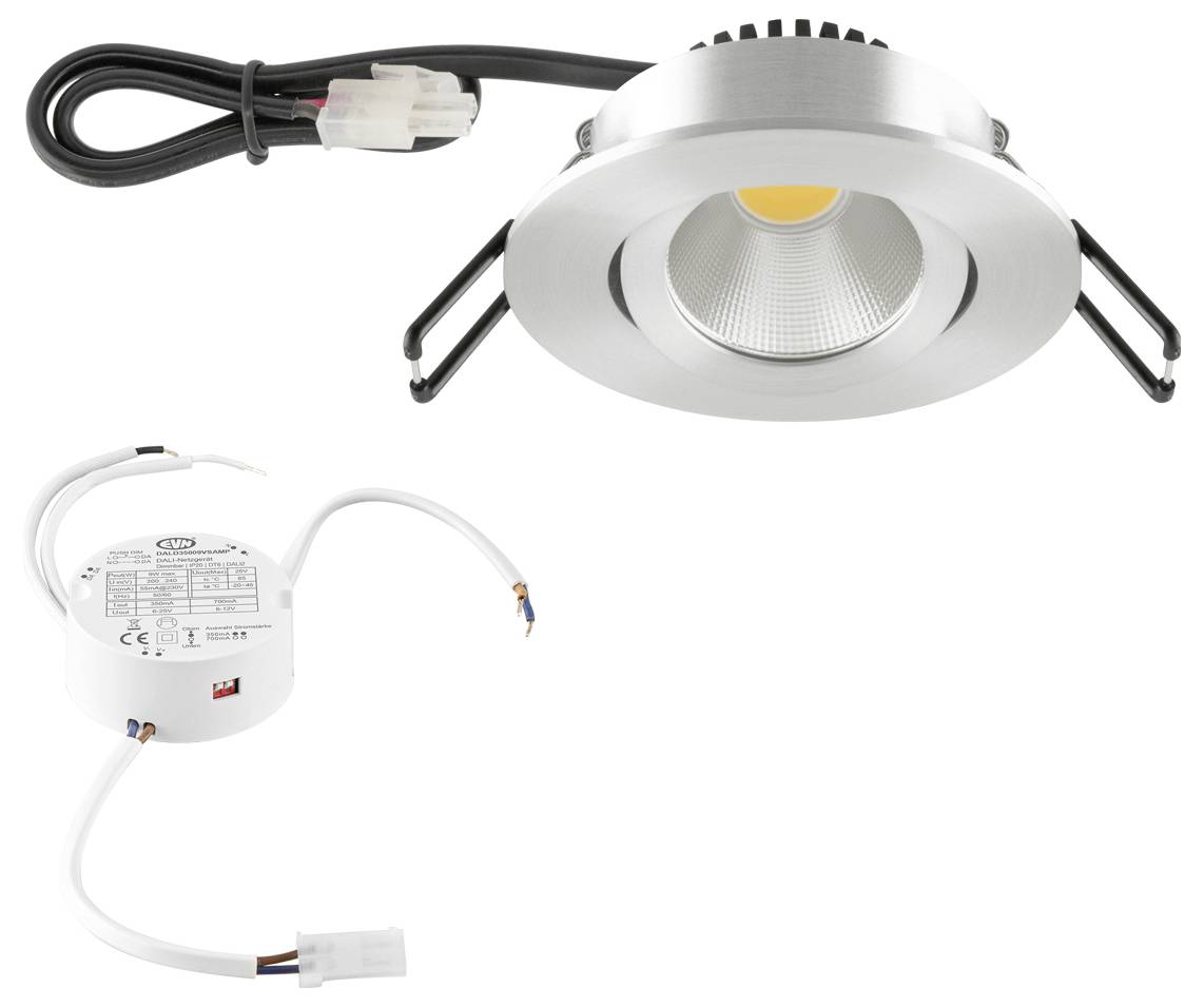 EVN PC20D61402 PC20D61402 LED ugradna svjetiljka LED LED fiksno ugrađena 6 W aluminij boja-1
