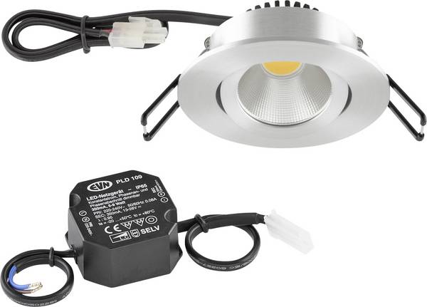 EVN PC20N61427 PC20N61427 LED ugradna svjetiljka   LED LED fiksno ugrađena 6 W aluminij boja