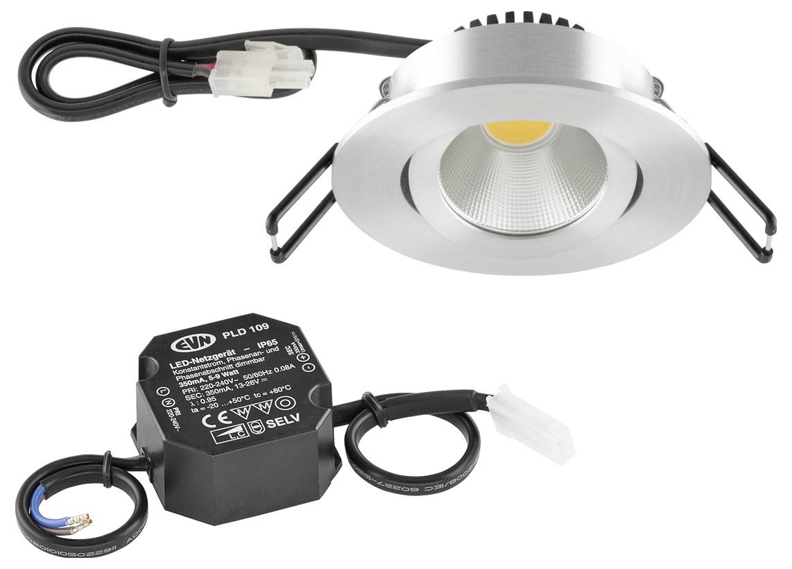 EVN PC20N61427 PC20N61427 LED ugradna svjetiljka LED LED fiksno ugrađena 6 W aluminij boja-1